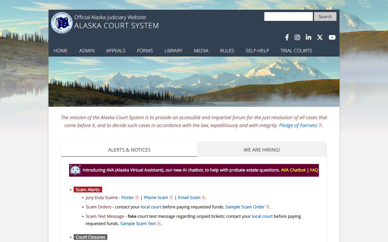 Chugach Census Area criminal court records Alaska courts